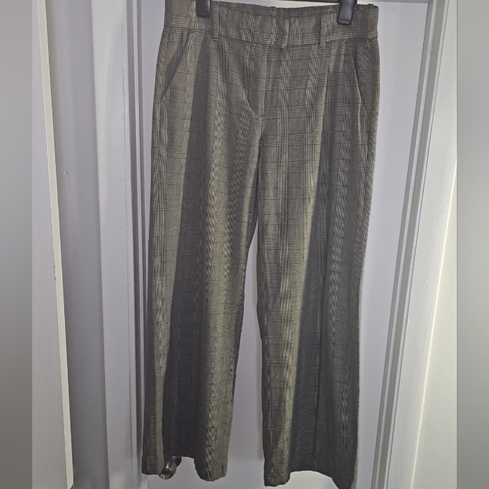 American Eagle Classic Plaid Women's Wide Leg Pants